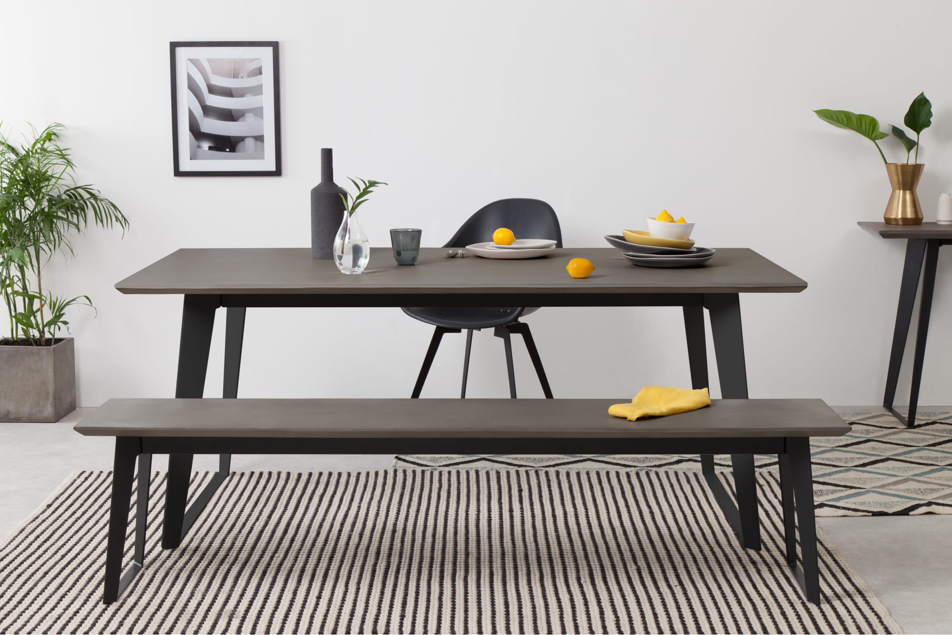 Concrete resin online coffee table
